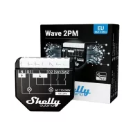   Shelly Qubino Wave 2PM – relé modul, 2 áramkörös, fogyasztásmérő, Z-Wave