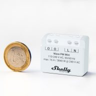   Shelly Qubino Wave PM MINI – relé modul, 1 áramkörös, fogyasztásmérő, Z-Wave