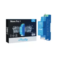   Shelly Qubino Wave PRO 1 – relé modul, 1 áramkörös, DIN-sínes, Z-Wave