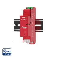   Shelly Qubino Wave PRO 1PM – relé modul, 1 áramkörös, fogyasztásmérő, DIN-sínes, Z-Wave