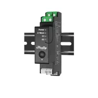   Shelly Qubino Wave PRO 2PM – relé modul, 2 áramkörös, fogyasztásmérő, DIN-sínes, Z-Wave