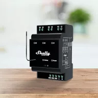   Shelly Wave PRO 3 – relé modul, 3 három áramkörös, DIN-sínes, Z-Wave EU LR