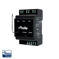   Shelly Wave PRO 3 – relé modul, 3 három áramkörös, DIN-sínes, Z-Wave EU LR