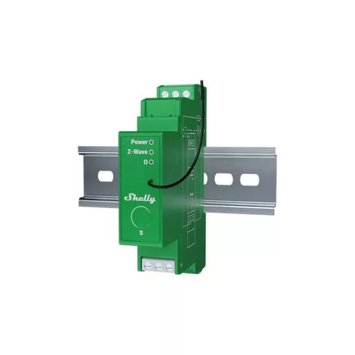Shelly Wave Pro Dimmer 1PM – fényerőszabályozó modul, 1 áramkörös, fogyasztásmérő, Z-Wave