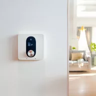   Shelly LinkedGo – padlófűtés termosztát, kijelzővel, páratartalom érzékelővel, Wi-Fi, Bluetooth
