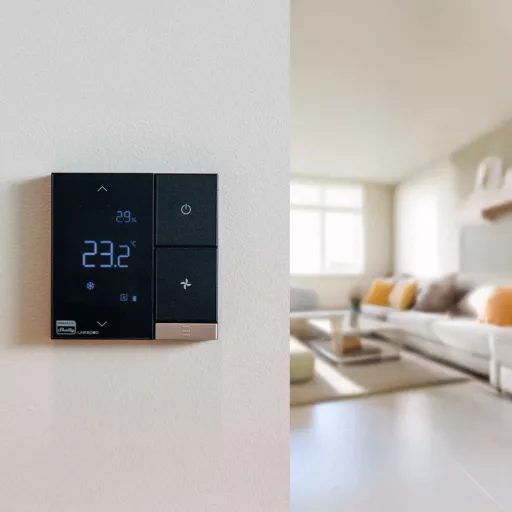 Shelly LinkedGo ST802-B – termosztát, HVAC, kijelzővel, Wi-Fi, Bluetooth
