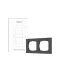 Aqara H2 Switch Frame – sorolókeret, dupla, EU, szürke (FE-X01DG)