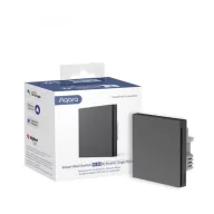  Aqara H1 Light Switch – villanykapcsoló, 1 gombos, csak fázis, Zigbee, szürke (WS-EUK01-G)