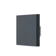   Aqara H1 Light Switch – villanykapcsoló, 2 gombos, csak fázis, Zigbee, szürke (WS-EUK02-G)