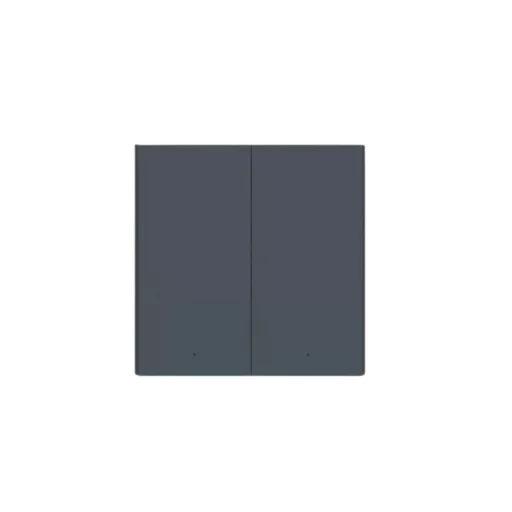 Aqara H1 Light Switch – villanykapcsoló, 2 gombos, csak fázis, Zigbee, szürke (WS-EUK02-G)
