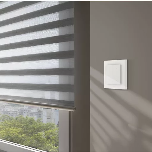Aqara H2 Shutter Switch – kapcsoló, redőnyvezérlő, Zigbee, Thread, fehér/szürke (DS-K02D)