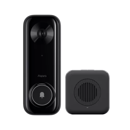 Aqara G400 Doorbell Camera – kaputelefon, AI ember, kisállat és csomag felismeréssel, Wi-Fi, fekete (DB-C03D)