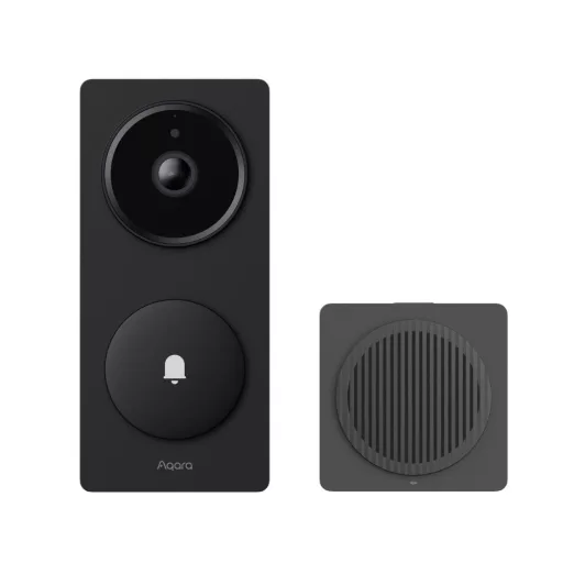 Aqara G410 Doorbell Camera Hub – videó kaputelefon, Zigbee és Thread hub, fekete (CH-C09D)
