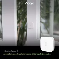   Aqara T1 Vibration Sensor – rezgés- és ablaktörés érzékelő, Zigbee (VB-S01D)