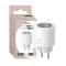Aqara Power Plug H2 EU (RGB) – fogyasztásmérős okos konnektor, Zigbee, Thread, Bluetooth, Matter, fehér (SP-P05D)