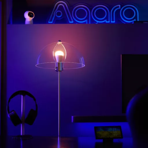 Aqara T2 LED – RGB CCT LED izzó (fehér + színes), állítható színhőmérsékletű, dimmelhető, Zigbee, Thread, E27 (LB-L02D)