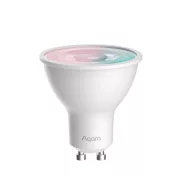   Aqara T2 LED – RGB CCT LED izzó (fehér + színes), állítható színhőmérsékletű, dimmelhető, Zigbee, Thread, GU10 (LB-L03D)