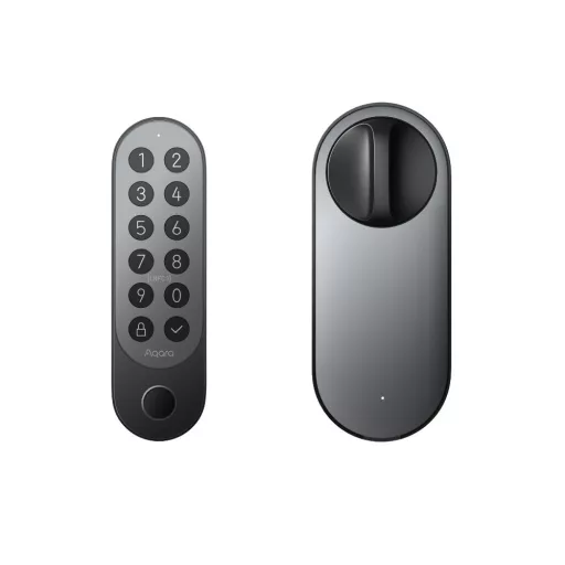 Aqara U200 Smart Lock – retrofit zár, Matter, fekete (EL-D02D)