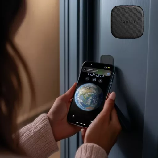 Aqara U200 LITE Smart Lock – retrofit zár, Matter, fekete (EL-D03D)