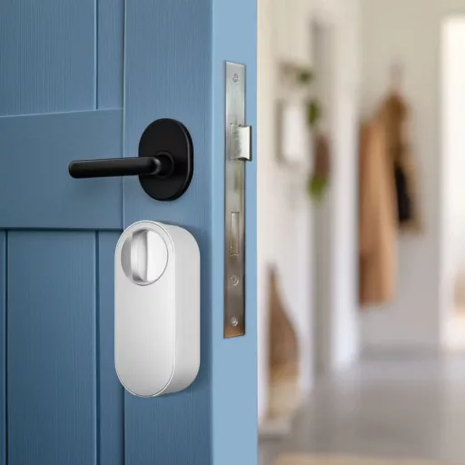 Aqara U200 LITE Smart Lock – retrofit zár, Matter, fehér (EL-D03DW)