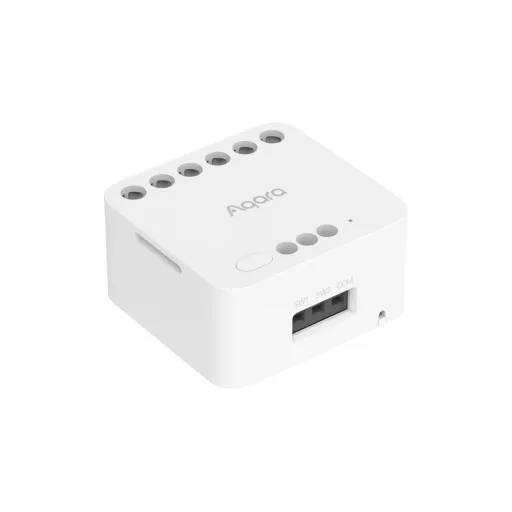 Aqara T2 Dual Relay Module – relé modul, 2 áramkörös, redőnyvezérléshez, fogyasztásmérős, Zigbee (DCM-K01)