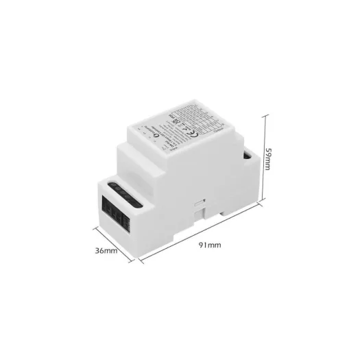 Gledopto GL-C-011P Pro LED Controller – 5-in-1-ben LED vezérlő, DIN-sínes, Zigbee, RF 2.4 GHz