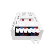   Gledopto AeX2gis – Kétcsatornás, relével és biztosítékkal ellátott WLED vezérlő, Wi-Fi, RF  (GL-C-116WL-RF)