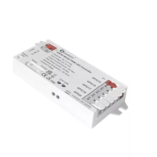 Gledopto GL-C-211WL WLED PWM Controller – analóg LED szalag vezérlő (egyszínű, CCT, RGB, RGBW, RGB CCT), Wi-Fi
