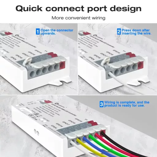 Gledopto GL-C-211WL WLED PWM Controller – analóg LED szalag vezérlő (egyszínű, CCT, RGB, RGBW, RGB CCT), Wi-Fi