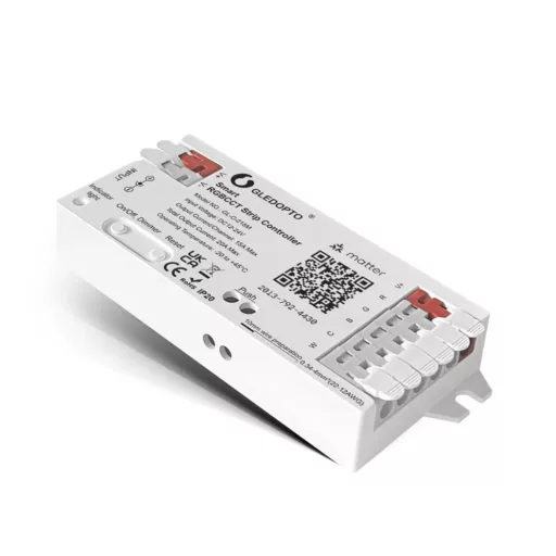 Gledopto Matter Smart LED Controller – 5-az-1-ben RGBCCT LED vezérlő, 20A, Wi-Fi, Matter, (GL-C-218M)