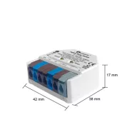   Gledopto GL-C-310P Pro Switch – relé modul, AC/DC/feszültségmentes kapcsolás, Zigbee, RF 2.4 GHz