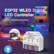  Gledopto Mini WLED Digital LED Controller – Wi-Fi-s digitális RGBIC LED vezérlés, 5V-24V DC, WLED firmware, mikrofon (GL-C-310WL)