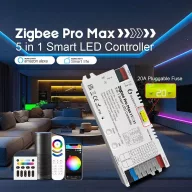   Gledopto Zigbee Pro Max – 5-az-1-ben LED vezérlő, 15A, Zigbee, RF 2.4 GHz (GL-C-601P)