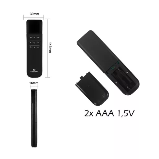 Gledopto GL-RC-001WL Remote Control – távirányító, WLED lámpákhoz és vezérlőkhöz, Wi-Fi