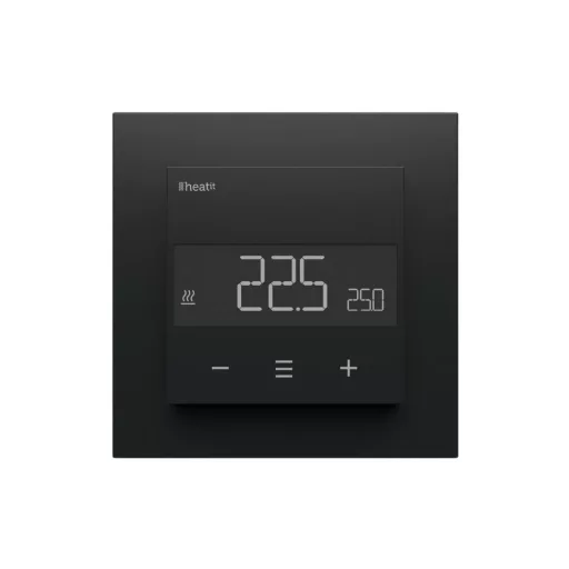 HeatIt Z-TRM6 – termosztát, Z-Wave 800, matt fekete (HEAE5430568)
