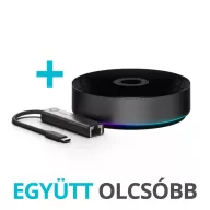   Homey Pro 2026 – okosotthon központ, Wi-Fi, Zigbee, Z-Wave, Thread, Matter, RF 433MHz, IR (HOMEY-PRO-EU-04) + Ethernet adapter (akciós csomagban)
