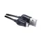 Tápkábel / adatkábel, MicroUSB, 1 méter, fekete