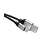Tápkábel / adatkábel, USB-A - USB-C, 1 méter, fekete