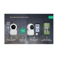 Nous W2 – PTZ forgatható IP okoskamera, 2MP, Tuya Wi-FI