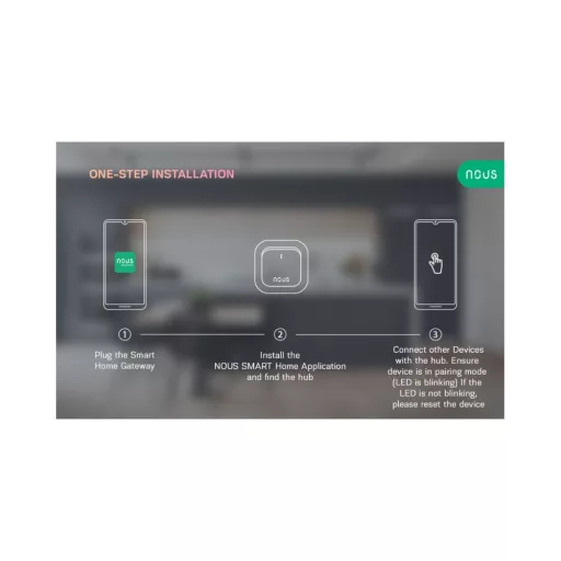 Nous E1 – okos Tuya Zigbee átjáró