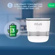Nous E8 – okos füstérzékelő, Tuya Zigbee