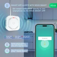 Nous E9 – okos gáz-szivárgás érzékelő, Tuya Zigbee