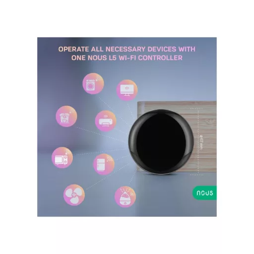 Nous L5 – okos IR (infra) vezérlő, Tuya Wi-FI