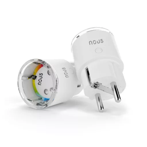 Nous A1Z – okoskonnektor, fogyasztásmérős, 10A/2400W, Tuya Zigbee