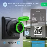   Nous A6T – okoskonnektor, kültéri, fogyasztásmérős, Wi-Fi, Tasmota firmware