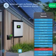   Nous A6T – okoskonnektor, kültéri, fogyasztásmérős, Wi-Fi, Tasmota firmware