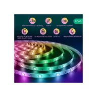 Nous F5 – okos RGBIC LED szalag, 10 méter, Tuya Wi-FI