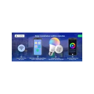   Nous P3 – RGB LED okos izzó, E27 foglalat, Tuya Wi-Fi, Matter (2 db-os csomag)