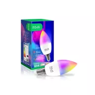   Nous P4 – RGB LED okos izzó, E14 foglalat, Tuya Wi-FI, Matter