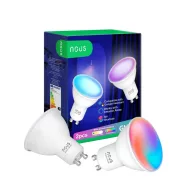  Nous P8 – RGB LED okos izzó, GU10 foglalat, Tuya Wi-FI, Matter (2 db-os csomag)